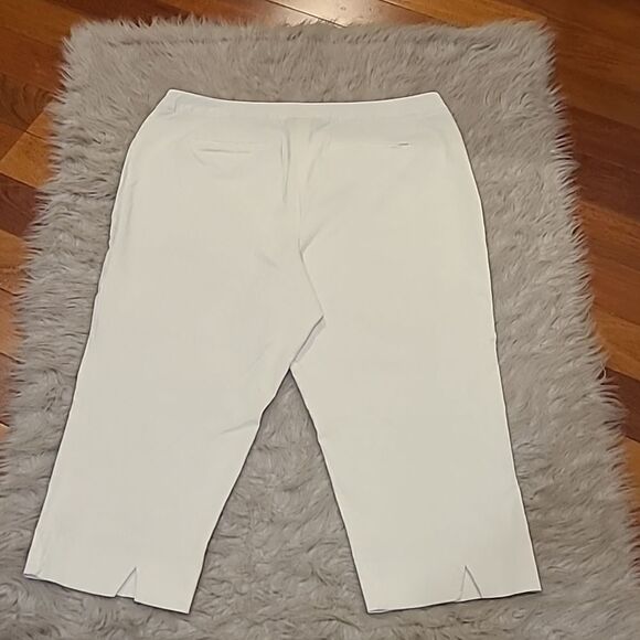 Lane‎ Bryant womens white rayon stretch capris size 18 - Picture 4 of 5